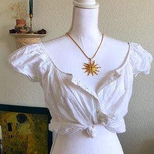 Vintage eyelet top
